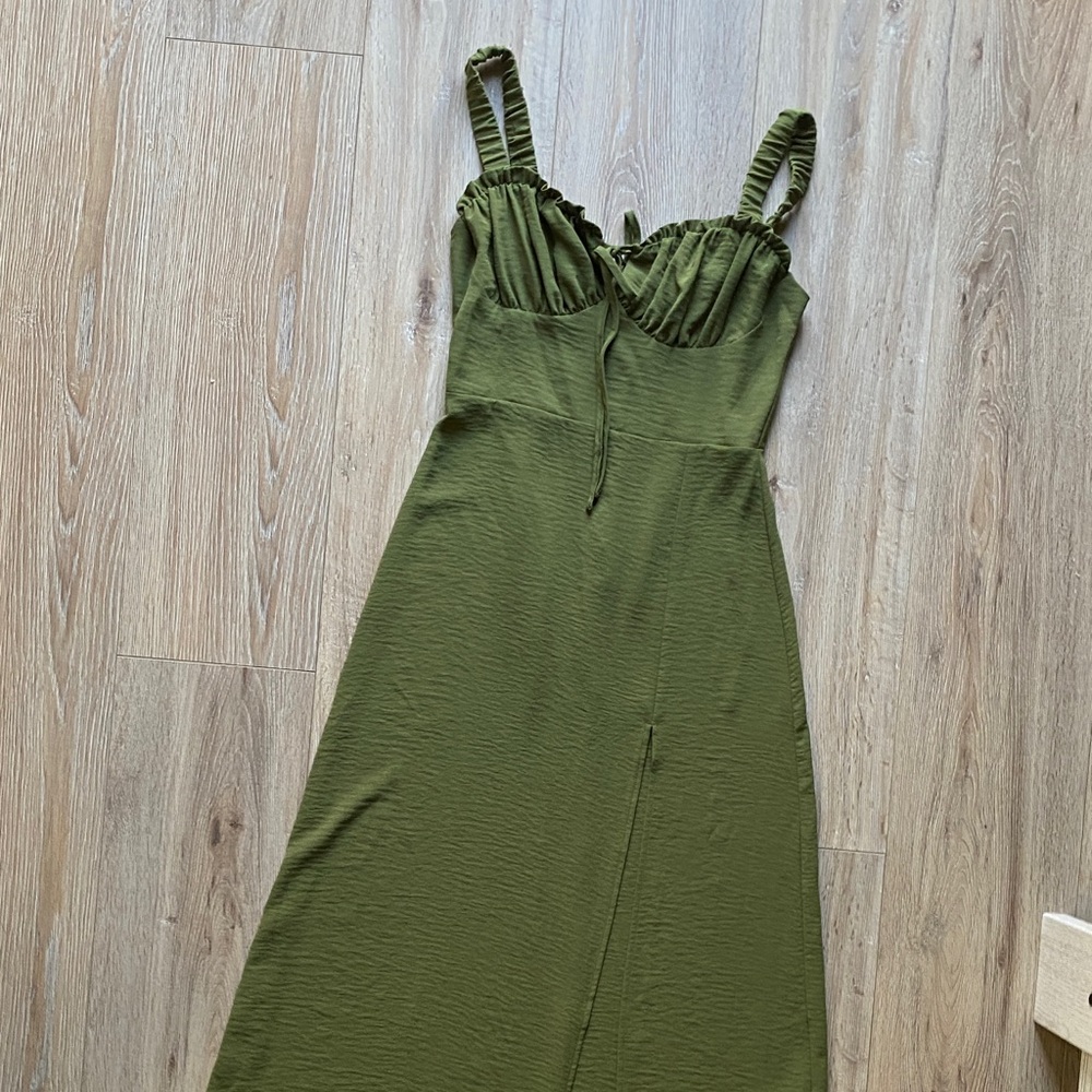 Forever 21 Olive Green Maxi Dress